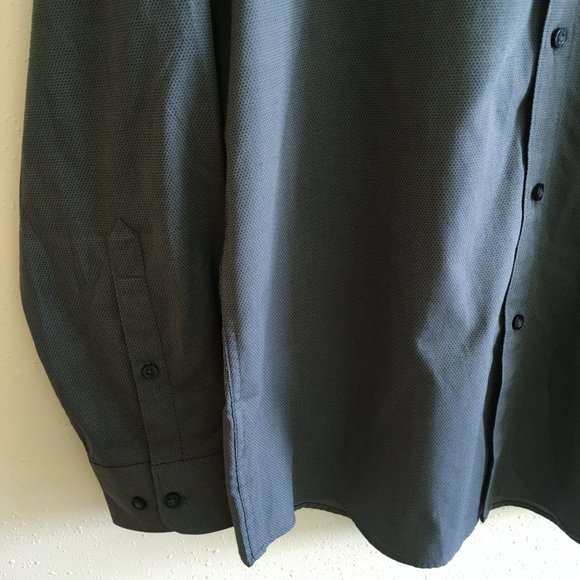 A(x)ist Gray Dot Long Sleeve XL Button Men’s Top - Picture 5 of 12